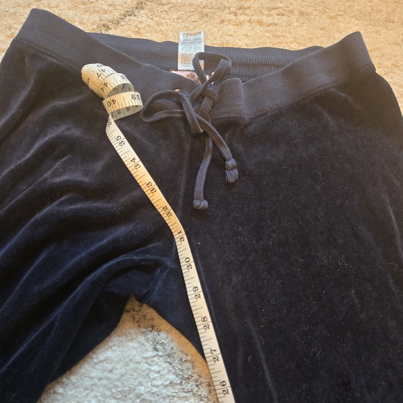Juicy Couture Navy blue velour track pants size small vintage - Picture 7 of 10